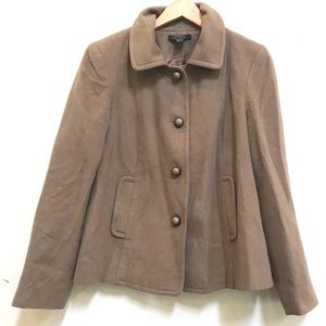 Louben Of Canada Wool Blend Tan Coat (M)